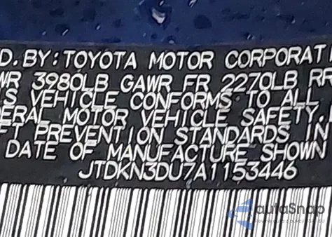 2010 Toyota Prius Iii from USA, damaged, VIN JTDKN3DU7A1153446